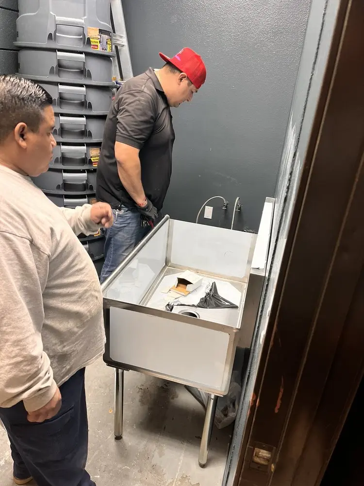 Commercial plumbing and sink installation in Diamond View